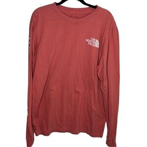 The North Face NSE Coral Orange Long Sleeve Shirt Men's Size L